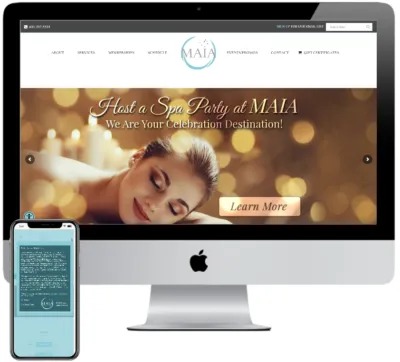 Maia Salon website