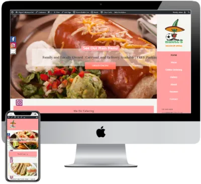 Miguels Mexican Grill website
