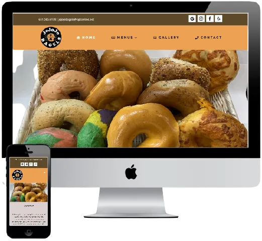 JeJoJo Bagel's website