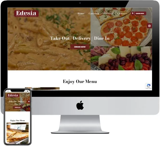 Edesia Pizzeria & Restaurant website