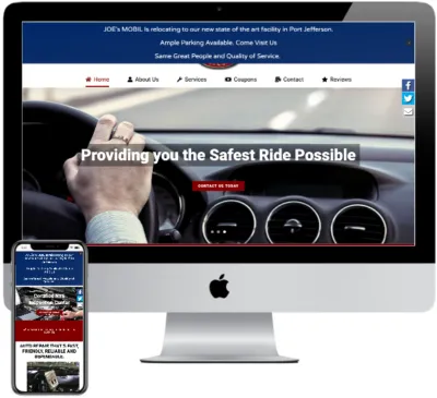 Joe's Mobil Service website