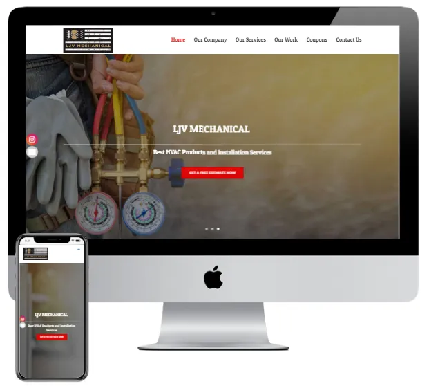 LJV Mechanical website