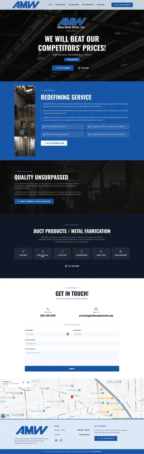Allure Metal website