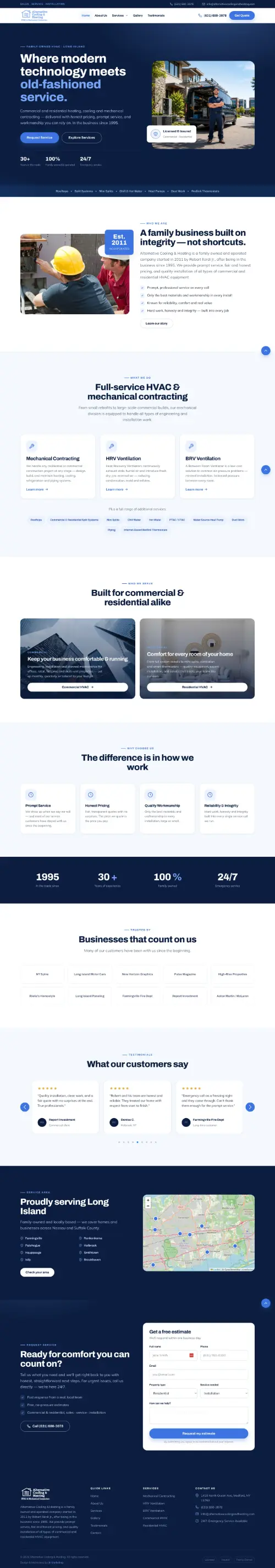 Alternative Cooling & Heating website