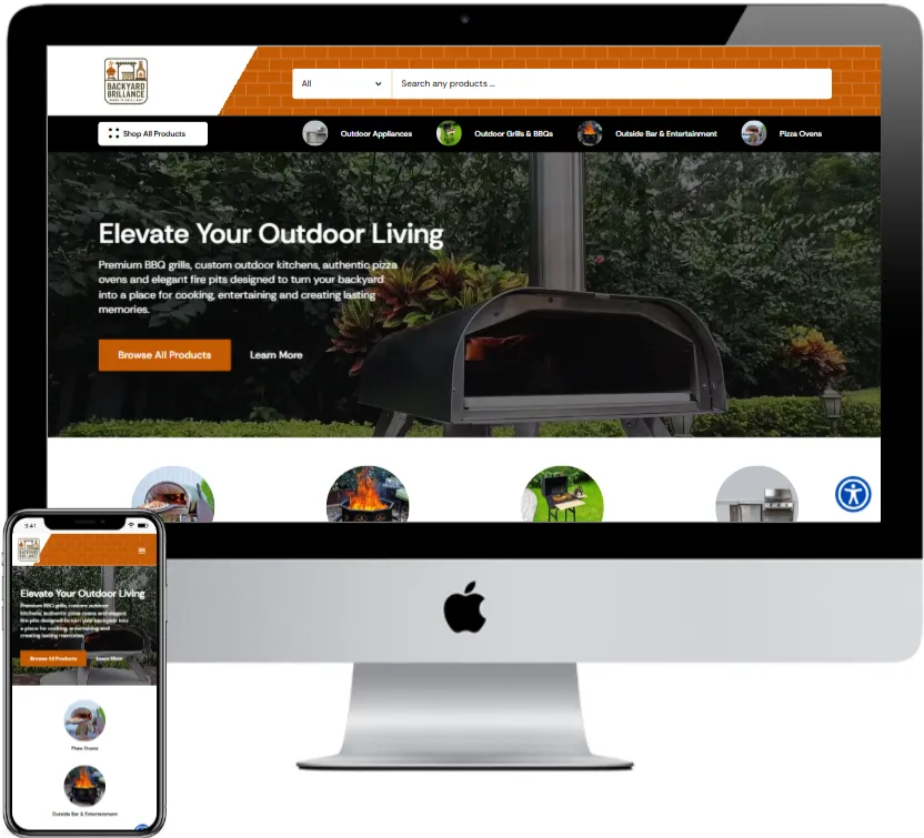 Backyard Brillance website