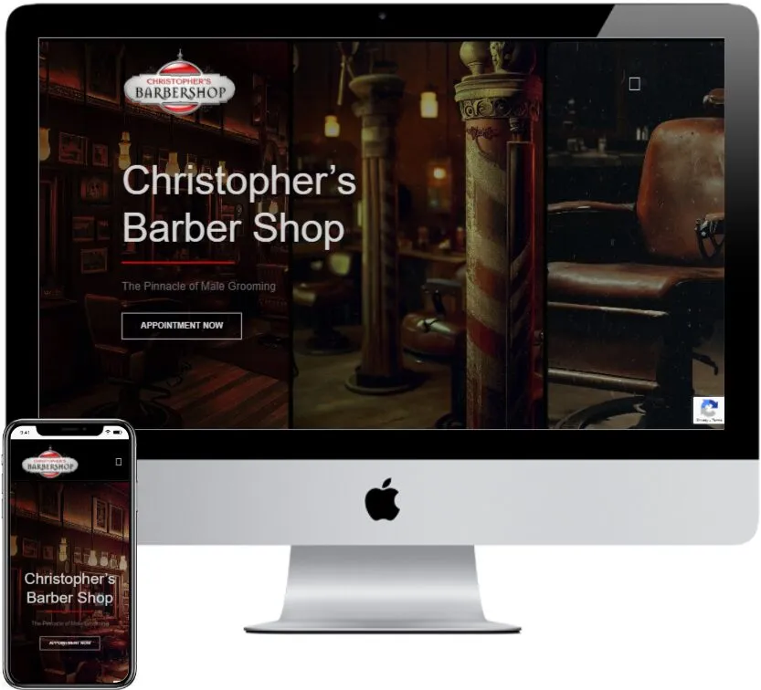Christopher's Barber Shop website