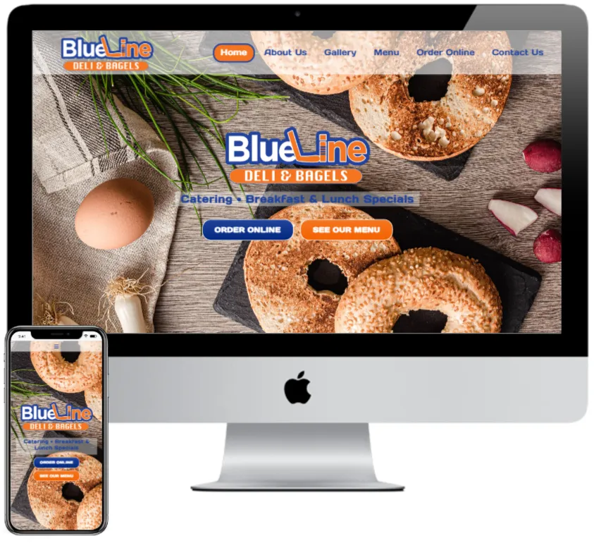 Blue Line Deli & Bagels website