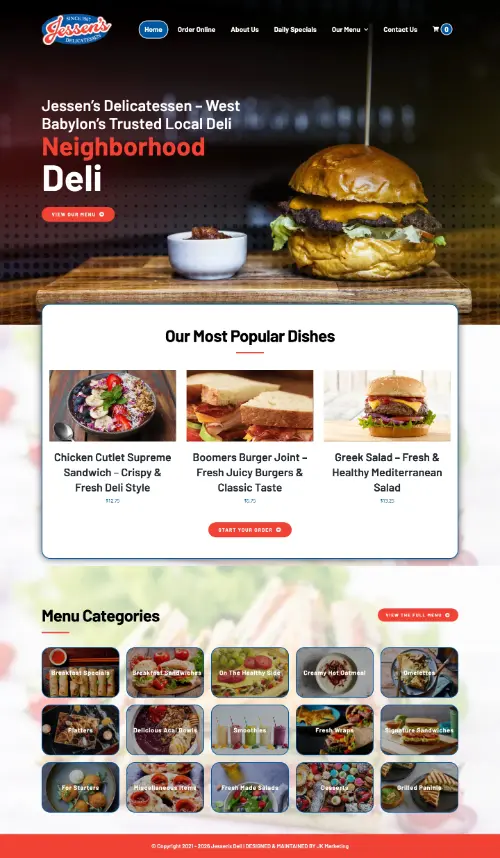 Jessen's Deli website