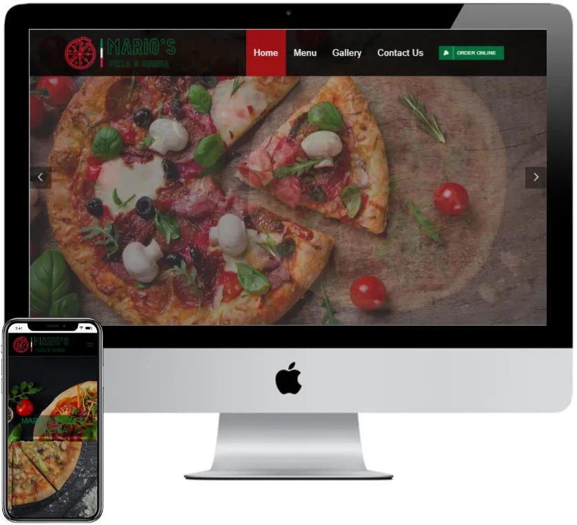 Mario's Pizza Cucina website