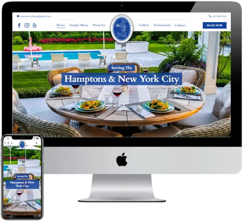 Mazzu's Catering website