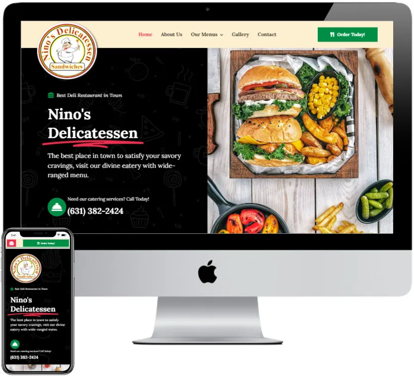 Nino's Delicatessen website