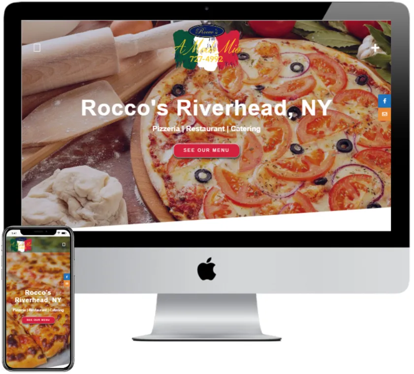 Rocco's Pizza website