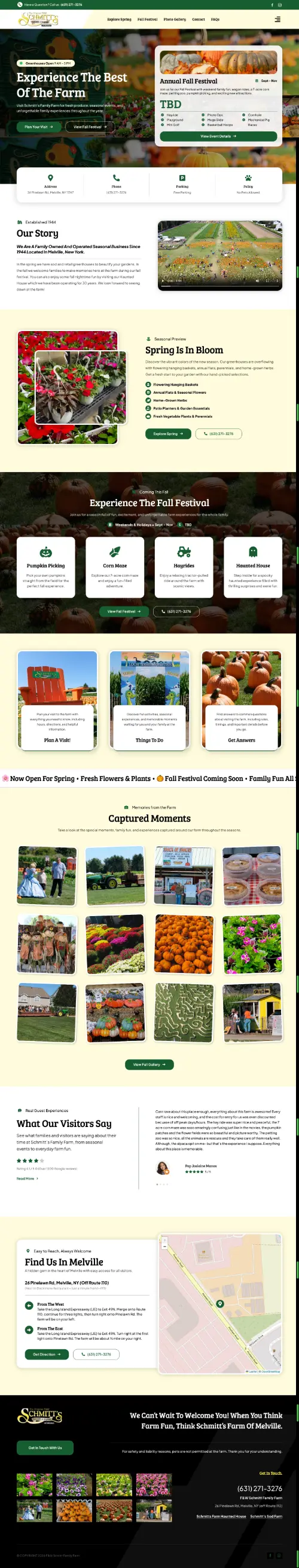 Schmitt's Farms website