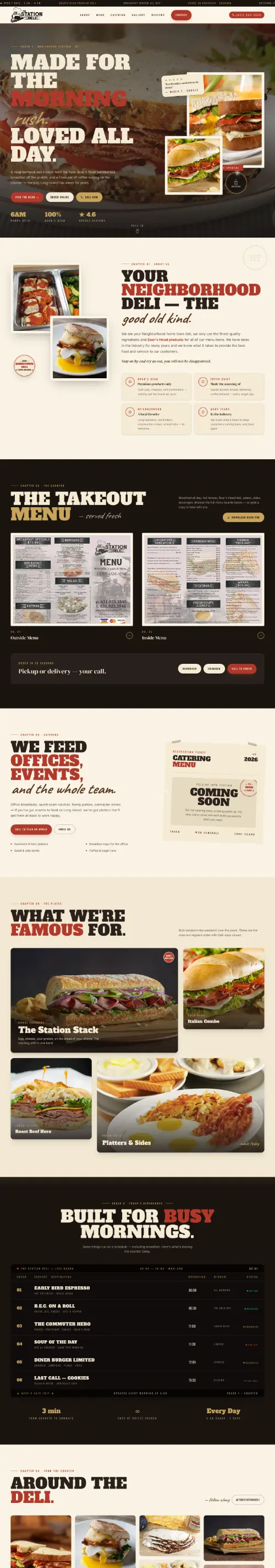 Station Deli website